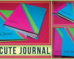 DIY Journal Accordion Style with Paperback Cover! DIY Homemade / Use for Journaling or Doodling