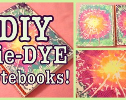 DIY: TIE-DYE Notebooks! Back to School
