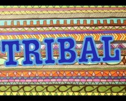 DIY: Tribal Print Poster Art || Drawing
