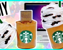 DIY STARBUCKS Frappuccino USB Flash Drive! DIY Back To School Supplies