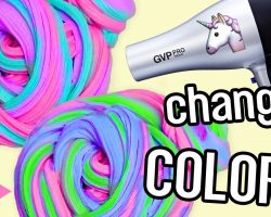 DIY COLOR CHANGING Unicorn SLIME! Two EASY Ways! NO borax/detergent