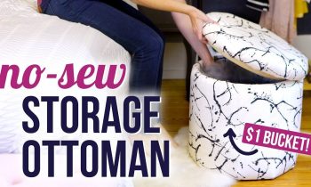 DIY No-Sew Storage Ottoman – HGTV Handmade