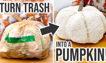 DIY Trash Pumpkin – How to Make a Faux Pumpkin from TRASH! – HGTV Handmade