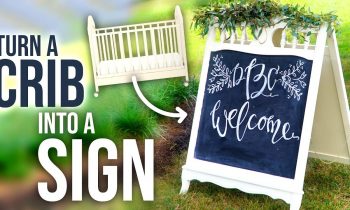 How to turn a Crib into a Sandwich Board Sign! – HGTV Handmade