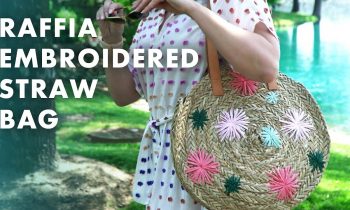 DIY Raffia Embroidered Straw Bag – HGTV Handmade